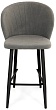 стул Коко барный нога черная 700 (Т180 светло-серый)
