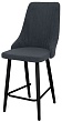 стул Клэр полубарный нога черная 600 (Т177 графит)