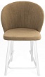 стул Коко полубарный-мини нога белая 500 (Т184 кофе с молоком)