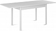 стол Милан-1 EVO 110х70 (+30+30) (ноги 4 белый) (Белый цемент)