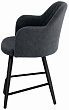 стул Эспрессо-1 полубарный-мини нога черная 500 (Т177 графит)
