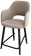 стул Эспрессо-2 полубарный-мини нога черная 500 (Т170 бежевый)