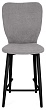 стул Чинзано полубарный нога черная 600 (Т180 светло-серый)