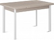стол Милан-2 EVO 120х80 (+30+30) (ноги №9 металл белые) (лофт)